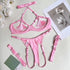 Tassel Open Bra Bilizna Crotchless Set - MiamiTeenyWeenyBikini.Com