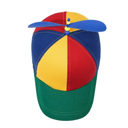 Rainbow Bamboo Dragonfly Propeller Baseball Cap - MiamiTeenyWeenyBikini.Com