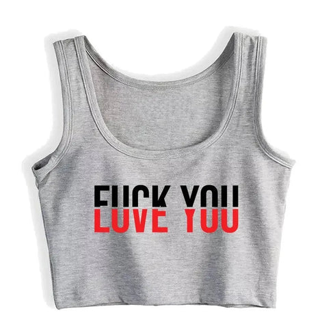 Love/Fuck You Tank Top - MiamiTeenyWeenyBikini.Com