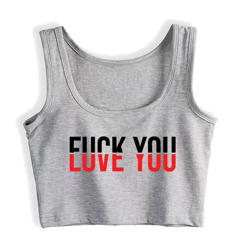 Love/Fuck You Tank Top - MiamiTeenyWeenyBikini.Com