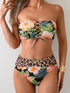 Tropical Floral Bandeau Bikini - MiamiTeenyWeenyBikini.Com