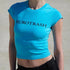 Euro Trash Blue Tee - MiamiTeenyWeenyBikini.Com