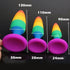 Rainbow Silicone Suction Butt Plug - MiamiTeenyWeenyBikini.Com
