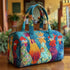 GF Funny Art Chicken Print Quilted Duffle Bag Bohemian Style 2026 Personalized Custom Travel Tote Women Men Weekender Bag - MiamiTeenyWeenyBikini.Com