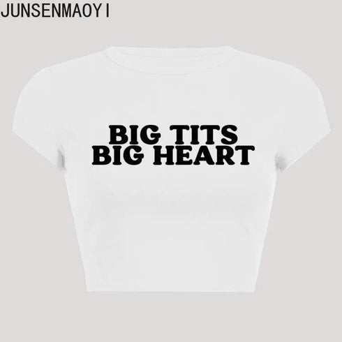 Big Tits Big Heart Crop Top