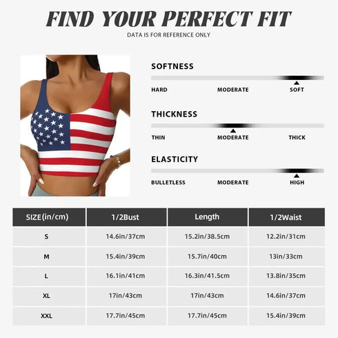 United States Flag Sports Top - MiamiTeenyWeenyBikini.Com