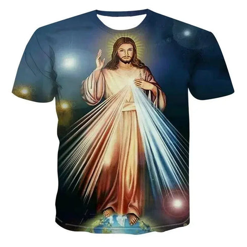 Jesus 3D Print T-Shirt - MiamiTeenyWeenyBkini.Com