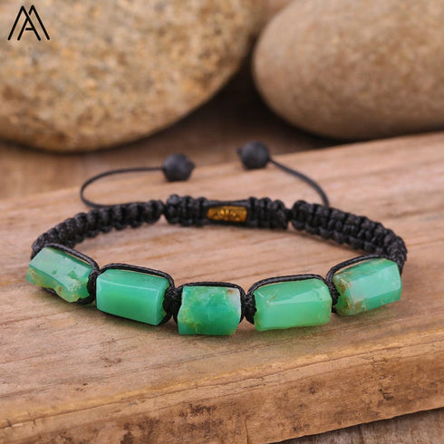 Natural Tourmaline Woven Bracelet