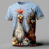 Rooster 3D Print Short Sleeve T-Shirt - MiamiTeenyWeenyBikini.Com