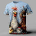 Rooster 3D Print Short Sleeve T-Shirt - MiamiTeenyWeenyBikini.Com