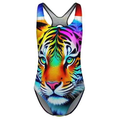 Caspian Tiger One-Piece Swimwear - MiamiTeenyWeenyBikini.Com