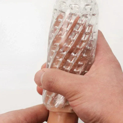 Transparent Silicone Male Masturbation Cup - MiamiTeenyWeenyBikini.Com