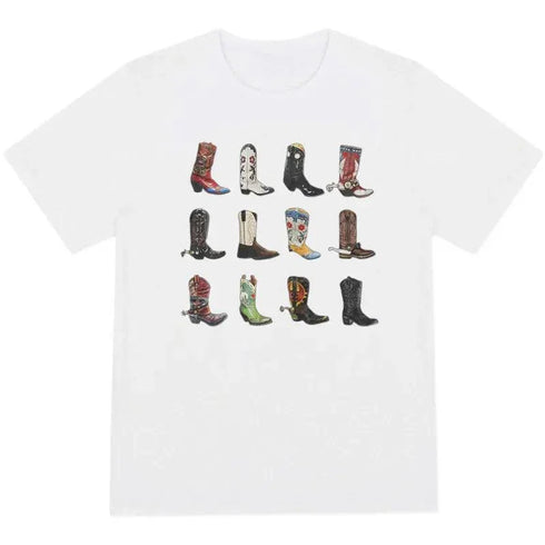 Texas Western Boot T-Shirt - MiamiTeenyWeenyBikini.Com