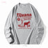 Gray long-sleeve shirt with red graphic and text 'Tijuana' on a white background