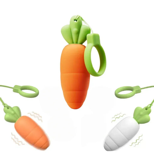 Cute Carrot Vibrating Clitoris Stimulator - MiamiTeenyWeenyBikini.Com