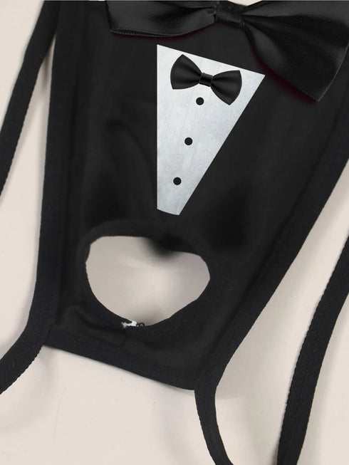 Men's Sexy Bow Thong Underwear - MiamiTeenyWeenyBikini.Com