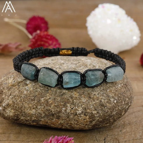 Natural Tourmaline Woven Bracelet