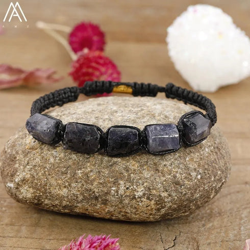 Natural Tourmaline Woven Bracelet