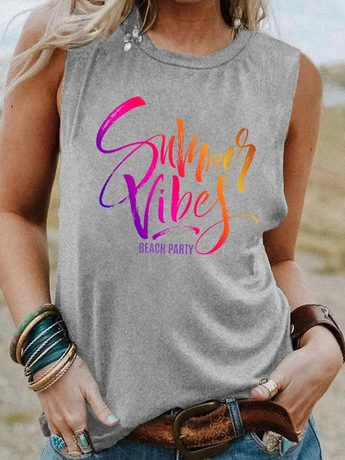Summer Vibes BEACH PARTY Tank Top