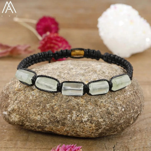 Natural Tourmaline Woven Bracelet