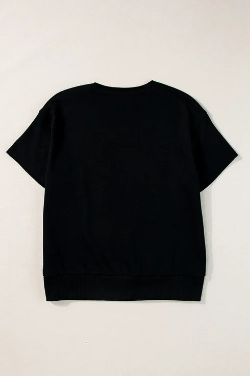 USA Notched Short Sleeve T-Shirt - MiamiTeenyWeenyBikini.Com
