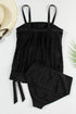Spaghetti Strap Tankini Set - MiamiTeenyWeenyBikini.Com