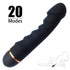 20 Modes Vibrator Soft Silicone Dildo