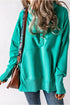 Quarter-Snap Dropped Shoulder Hoodie - MiamiTeenyWeenyBikini.Com