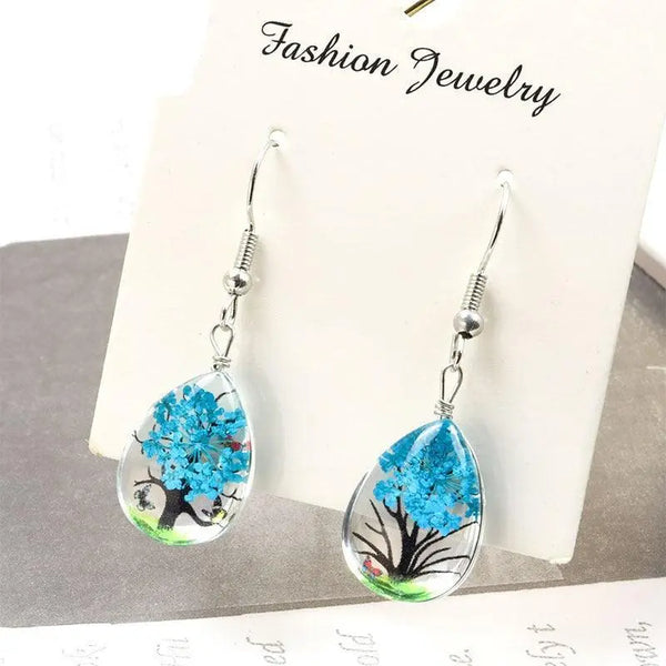 Dried Flower Elegant Earrings - MiamiTeenyWeenyBikini.Com