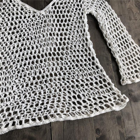 Crochet Swimwear Cover-Up - MiamiTeenyWeenyBikini.Com