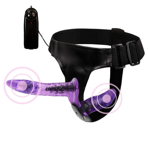 Lesbian Multi-Speed Double Dual Big Dildo Vibrator Strap On
