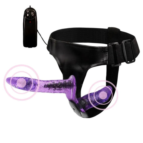Lesbian Multi-Speed Double Dual Big Dildo Vibrator Strap On - MiamiTeenyWeenyBikini.Com