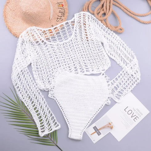 Crochet Fishnet Bikini - MiamiTeenyWeenyBikini.Com