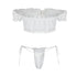 Gauze Lingerie Thong Bikini Set - MiamiTeenyWeenyBikini.Com