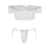 Gauze Lingerie Thong Bikini Set