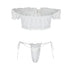 Gauze Lingerie Thong Bikini Set - MiamiTeenyWeenyBikini.Com