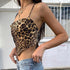 Leopard Backless Camisoles Vest