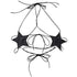 Punk Leather Black Star Bra Bustier - MiamiTeenyWeenyBikini.Com