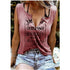 Whiskey V-neck Sleeveless Top - MiamiTeenyWeenyBikini.Com