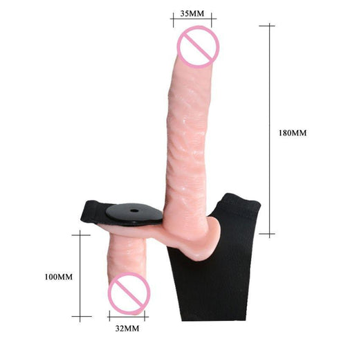 Lesbian Multi-Speed Double Dual Big Dildo Vibrator Strap On
