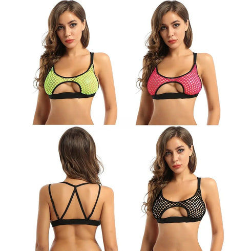 Fishnet Crop Tops - Miami Teeny Weeny Bikini