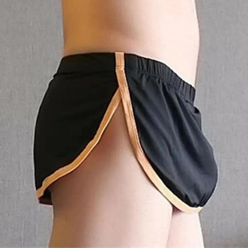 Split Side Boxer Shorts - MiamiTeenyWeenyBikini.Com