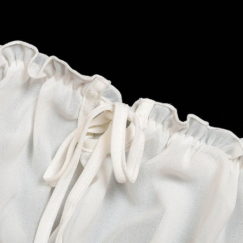 Gauze Lingerie Thong Bikini Set - MiamiTeenyWeenyBikini.Com