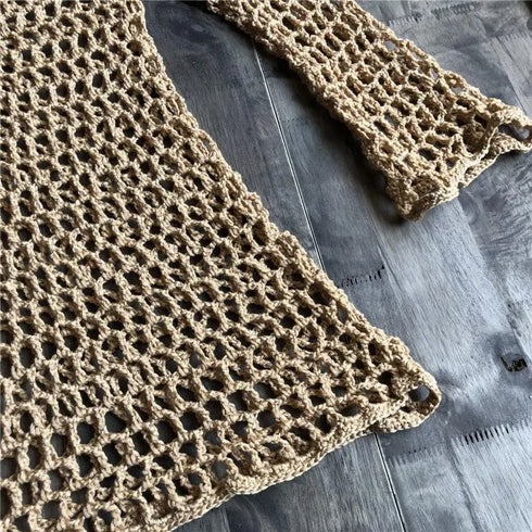 Crochet Swimwear Cover-Up - MiamiTeenyWeenyBikini.Com