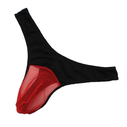 Men's Mesh Transparent Breathable Thong - MiamiTeenyWeenyBikini.Com