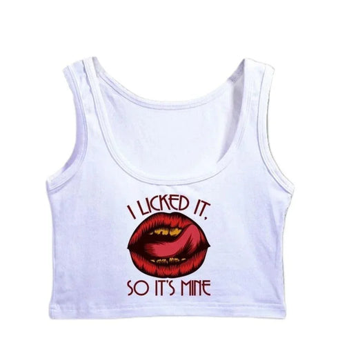 Lick It Lips Top - MiamiTeenyWeenyBikini.Com