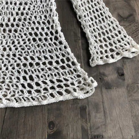 Crochet Swimwear Cover-Up - MiamiTeenyWeenyBikini.Com