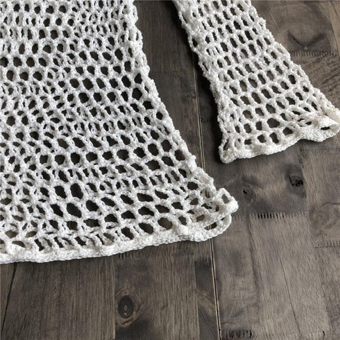 Crochet Swimwear Cover-Up - MiamiTeenyWeenyBikini.Com