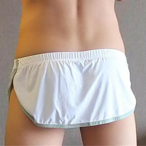 Split Side Boxer Shorts - MiamiTeenyWeenyBikini.Com