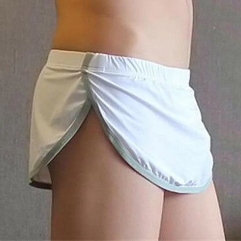 Split Side Boxer Shorts - MiamiTeenyWeenyBikini.Com